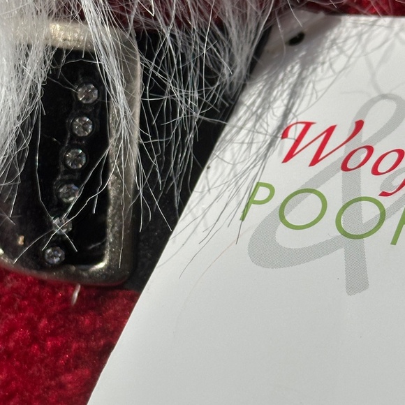 Woof & Poof red santa with a rhinestone belt - Picture 4 of 6